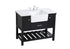 Elegant Lighting Clement 42 Inch Single Bathroom Vanity in Black Model: VF60142BK