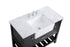Elegant Lighting Clement 42 Inch Single Bathroom Vanity in Black Model: VF60142BK