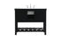 Elegant Lighting Clement 42 Inch Single Bathroom Vanity in Black Model: VF60142BK