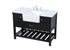 Elegant Lighting Clement 48 Inch Single Bathroom Vanity in Black Model: VF60148BK