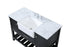 Elegant Lighting Clement 48 Inch Single Bathroom Vanity in Black Model: VF60148BK