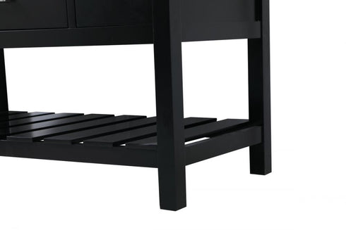 Elegant Lighting Clement 48 Inch Single Bathroom Vanity in Black Model: VF60148BK
