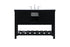 Elegant Lighting Clement 48 Inch Single Bathroom Vanity in Black Model: VF60148BK