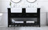 Elegant Lighting Clement 60 Inch Double Bathroom Vanity in Black Model: VF60160DBK