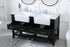 Elegant Lighting Clement 60 Inch Double Bathroom Vanity in Black Model: VF60160DBK
