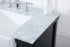 Elegant Lighting Clement 60 Inch Double Bathroom Vanity in Black Model: VF60160DBK
