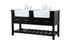 Elegant Lighting Clement 60 Inch Double Bathroom Vanity in Black Model: VF60160DBK