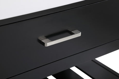 Elegant Lighting Clement 60 Inch Double Bathroom Vanity in Black Model: VF60160DBK