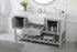 Elegant Lighting Clement 60 Inch Single Bathroom Vanity in Black Model: VF60160BK