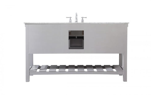 Elegant Lighting Clement 60 Inch Single Bathroom Vanity in Black Model: VF60160BK