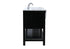 Elegant Lighting Clement 72 Inch Double Bathroom Vanity in Black Model: VF60172DBK