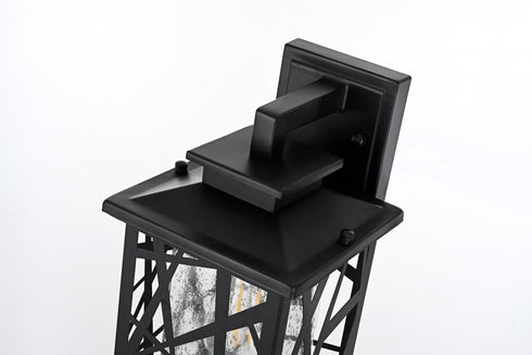Elegant Lighting Clifford 7 inch Outdoor Pendant in Black Model: OD353W13BK