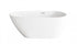 Elegant Lighting Clinton 59 inch Bathtub in Glossy White with Brushed Gold Trim Model: BT30259GW-BGD
