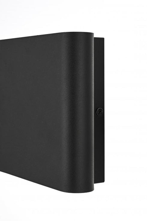 Elegant Lighting Clyde 9 inch Outdoor Wall Sconce in Black Model: OD507W9BK