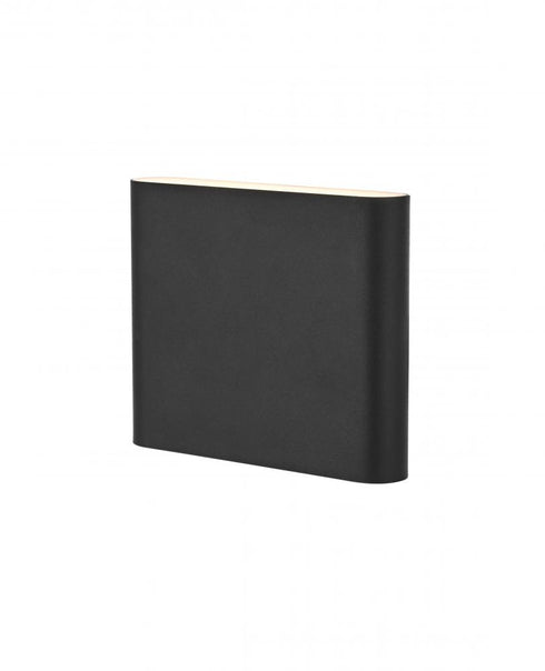 Elegant Lighting Clyde 9 inch Outdoor Wall Sconce in Black Model: OD507W9BK