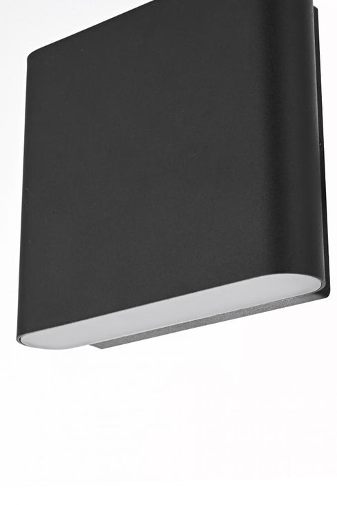 Elegant Lighting Clyde 9 inch Outdoor Wall Sconce in Black Model: OD507W9BK