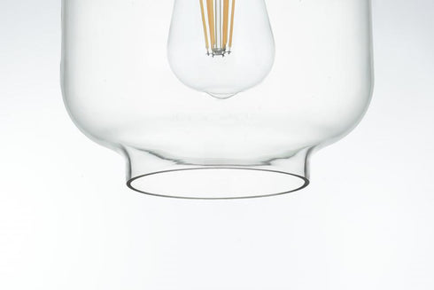 Elegant Lighting Collier 7.5 inch Flush Mount Clear Shade in Satin Gold in Satin Gold and Clear Finish Model: LD2270SG