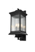 Elegant Lighting Collins 3 Light Wall sconce W9.5 Inch E11.5 Inch H23.5 Inch L3 in Black (1Box) Model: OD316W24BK