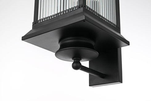 Elegant Lighting Collins 3 Light Wall sconce W9.5 Inch E11.5 Inch H23.5 Inch L3 in Black (1Box) Model: OD316W24BK