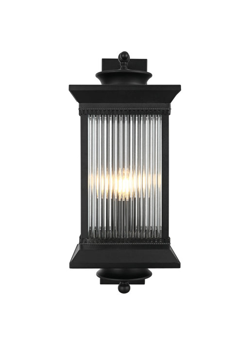 Elegant Lighting Collins 3 Light Wall sconce W9.5 Inch E11.5 Inch H23.5 Inch L3 in Black (1Box) Model: OD316W24BK
