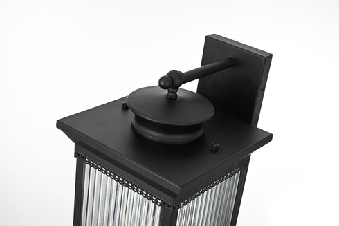 Elegant Lighting Collins 3 Light Wall sconce W9.5 Inch E11.5 Inch H23.5 Inch L3 in Black (1Box) Model: OD316W24BK