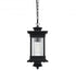 Elegant Lighting Collins 7 inch Outdoor Pendant in Black Model: OD316H18BK