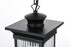 Elegant Lighting Collins 7 inch Outdoor Pendant in Black Model: OD316H18BK