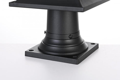 Elegant Lighting Collins 7 inch Outdoor Pendant in Black Model: OD316P19BK