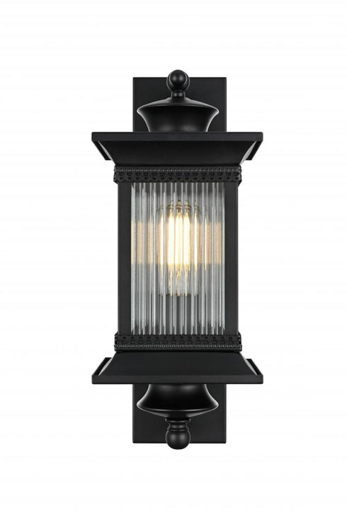 Elegant Lighting Collins 7 inch Outdoor Pendant in Black Model: OD316W19BK
