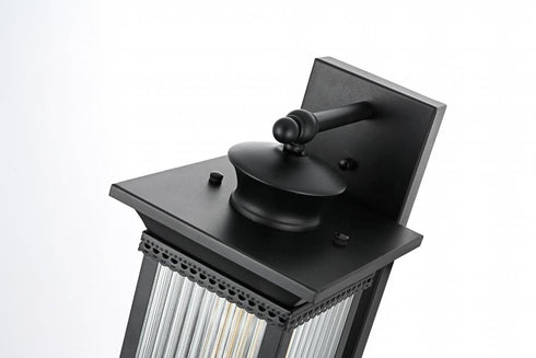 Elegant Lighting Collins 7 inch Outdoor Pendant in Black Model: OD316W19BK