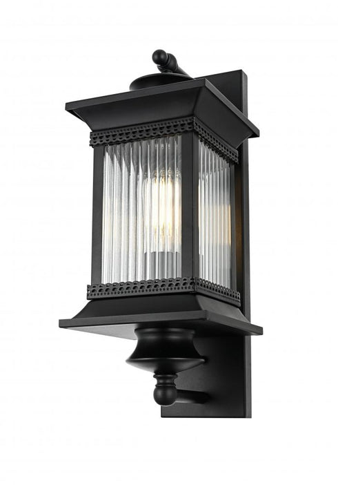 Elegant Lighting Collins 7 inch Outdoor Pendant in Black Model: OD316W19BK