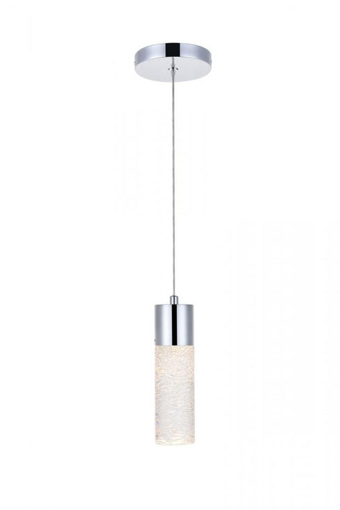 Elegant Lighting Constellation 1 light in Chrome LED Pendant Model: 5200D4C