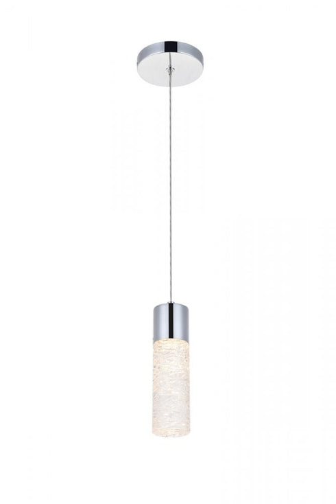 Elegant Lighting Constellation 1 light in Chrome LED Pendant Model: 5200D4C