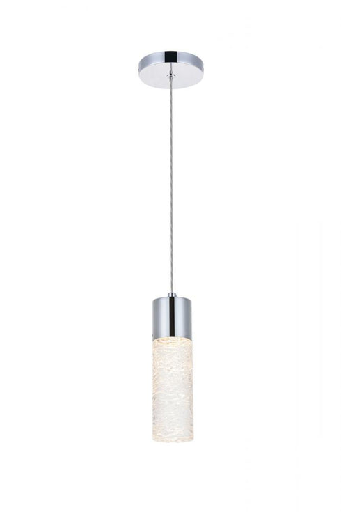 Elegant Lighting Constellation 1 light in Chrome LED Pendant Model: 5200D4C