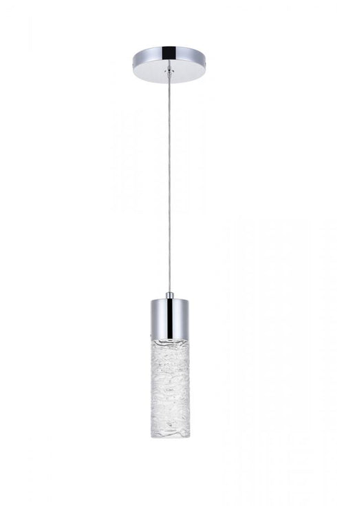 Elegant Lighting Constellation 1 light in Chrome LED Pendant Model: 5200D4C
