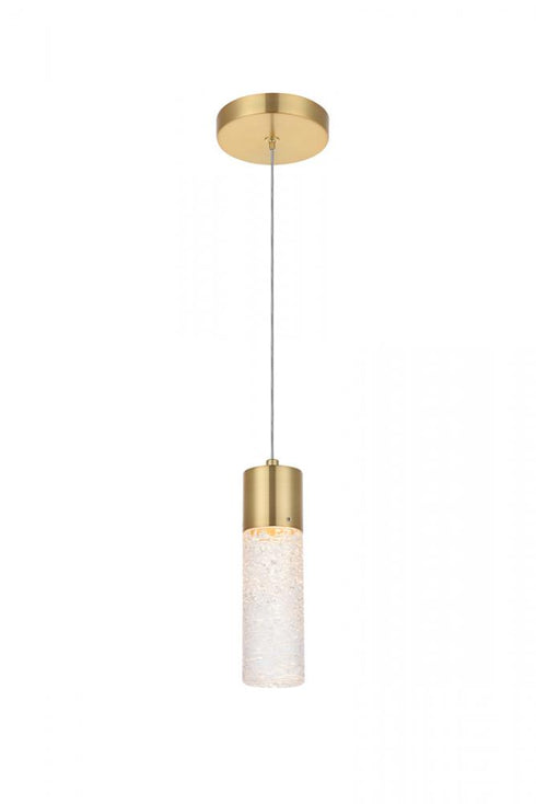Elegant Lighting Constellation 1 light in Gold LED Pendant Model: 5200D4G