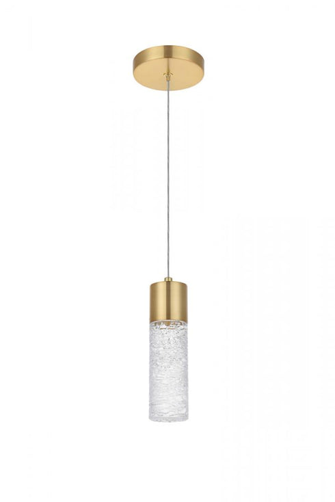 Elegant Lighting Constellation 1 light in Gold LED Pendant Model: 5200D4G