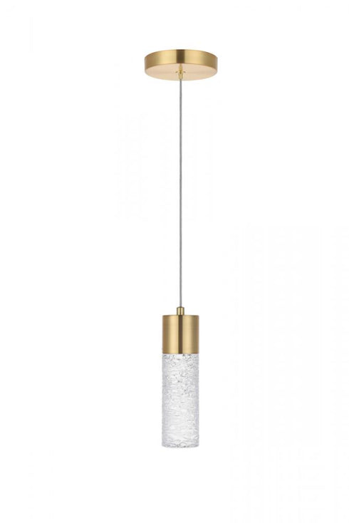 Elegant Lighting Constellation 1 light in Gold LED Pendant Model: 5200D4G