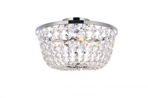 Elegant Lighting Cora 3 Light Flush Mount Model: 1109F13BR