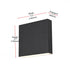 Elegant Lighting Creed 5.5 inch Outdoor Wall Sconce in Black Model: OD510W5BK