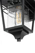 Elegant Lighting Croskey 7 inch Outdoor Pendant in Black Model: OD347W13BK