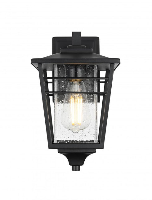Elegant Lighting Croskey 7 inch Outdoor Pendant in Black Model: OD347W13BK