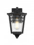 Elegant Lighting Croskey 7 inch Outdoor Pendant in Black Model: OD347W13BK