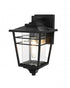 Elegant Lighting Croskey 7 inch Outdoor Pendant in Black Model: OD347W13BK