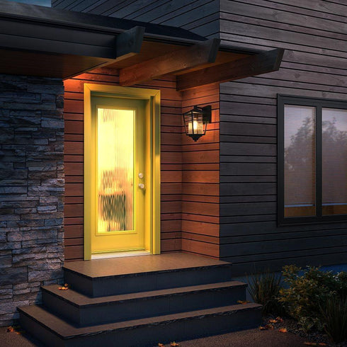 Elegant Lighting Croskey 7 inch Outdoor Pendant in Black Model: OD347W13BK