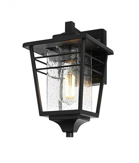 Elegant Lighting Croskey 7 inch Outdoor Pendant in Black Model: OD347W13BK