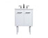Elegant Lighting Cyrus 24 Inch Single Bathroom Vanity in Natural Oak with Backsplash Model: VF48024NT-BS