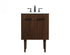 Elegant Lighting Cyrus 24 Inch Single Bathroom Vanity in Natural Oak with Backsplash Model: VF48024NT-BS