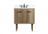 Elegant Lighting Cyrus 30 Inch Single Bathroom Vanity in Natural Oak with Backsplash Model: VF48030NT-BS
