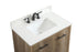 Elegant Lighting Cyrus 30 Inch Single Bathroom Vanity in Natural Oak with Backsplash Model: VF48030NT-BS